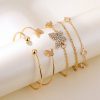 Classic 1cm Silver/Golden/Rose golden Lucky clover Bracelet QTSL-9110040
