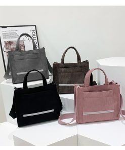 27x33x15cm Adjustable Strap Canvas Tote bagTT-873006