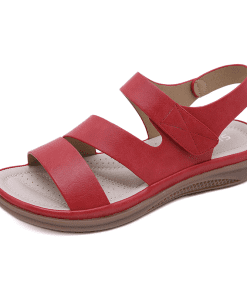 Vintage Alphabets Real Leather Sandals With Open Toe LX-872118