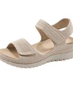 Vintage Gold Sandals With Open Toe LX-872119
