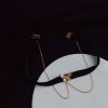 Fashion Red & Golden Lucky clovers Necklace QTXL-912056