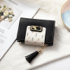 Fashion LM212 10x9x2cm High quality Light Blue Real Leather Wallet QB-927089