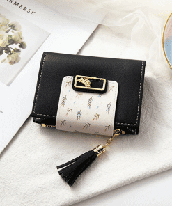 Fashion LM212 10x9x2cm High quality Light Blue Real Leather Wallet QB-927089