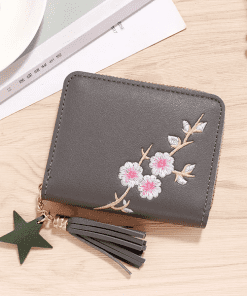 Fashion LM212 10x9x2cm High quality Black&Golden Real Leather Wallet QB-927092