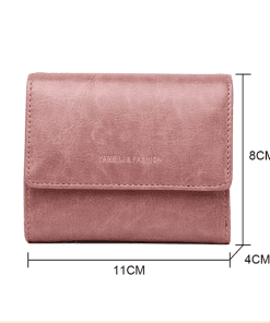 10123 Top quality 8.5x9x4cm Real Leather Brown Small Wallet QB-927116
