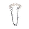 Golden Silver Pearls Earrings YYED-9110014