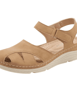Vintage Real Leather Adjustable Straps Sandals With Open Toe LX-872133