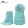 Sets of Knitte Cotton hat Scarf For winter  TZ- 851005