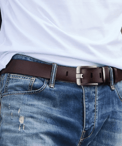 Fashion Top quality steel Buckle 2cm Wide Alphabet Soft Real Leather Belt PD-862094