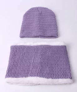 Sets of Knitte Cotton hat Scarf For winter  TZ- 851003