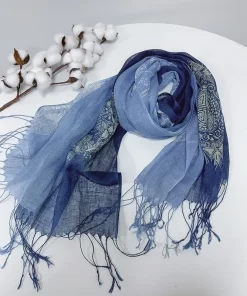 180*32cm Cashmere Embroidery Knitted Scarf WJ-985134