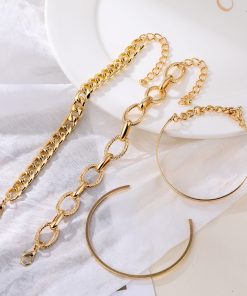 Fashion Golden&Black Cut-out Bracelet CCSL-9110055