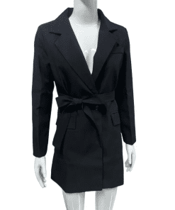 Fashion Top quality Cashmere Black Adjustable Hooded Down jacket For winter WT-813047