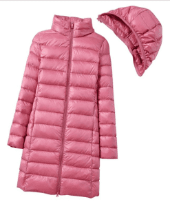 Classic Top quality Duck down Waterproof Red Hooded Down jacket For winter WT-813054