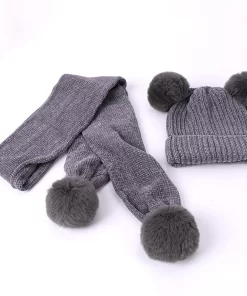 Sets of Knitte Cotton hat Scarf For winter  TZ- 851011