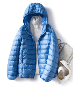 Fashion Top quality waterproof Blue Adjustable Hooded Down jacket For winter WT-813049