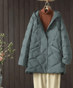 Classic Top quality Duck down Waterproof Deep Blue Hooded Down jacket For winter WT-813057