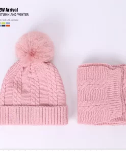 Sets of Knitte Cotton hat Scarf For winter  TZ- 851008