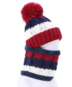Sets of weaves hat scarf gloves TZ- 851014