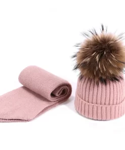Sets of Knitte Cotton hat Scarf For winter  TZ- 851010