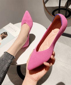 Fashion Pearls Bowknot flat Shoes LX-872237