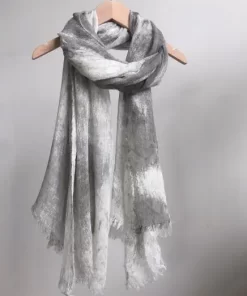 Classic Cashmere 180x65cm Alphabets Color Gradient Scarf WJ-985170