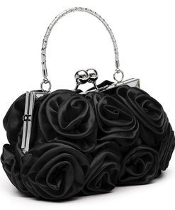 M11508 M11750 Classic Top quality 24x13x13cm Black Real Leather Makeup bag BB-921584