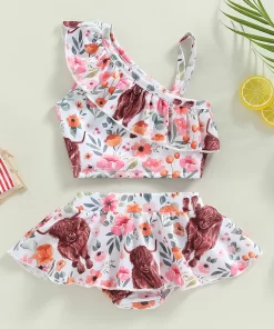 Fashion Sexy Smocked Tankini Swimsuits YY-925418