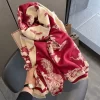 90x90cm Fashion High quality Silk Scarf WJ-986037