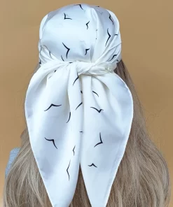 90x90cm Fashion High quality Hand-roll Silk Scarf WJ-986040