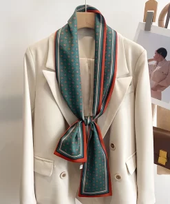 90x90cm High quality Hand-roll Silk Scarf WJ-986043