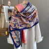 180x90cm Classical Alphabets High quality Silk Scarf WJ-986094