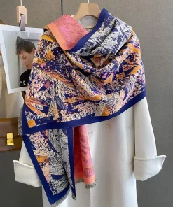 180x90cm Classical Alphabets High quality Silk Scarf WJ-986094