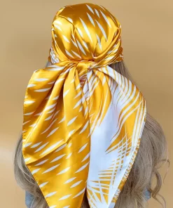 180x90cm Flowers High quality Long Silk Scarf WJ-986097
