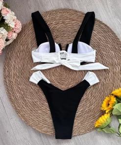 Quick-drying Sexy One-piece halter top Swimsuit YY-925496