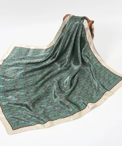 180x90cm Fashion Flowers Embroidery High quality Long Silk Scarf WJ-986104