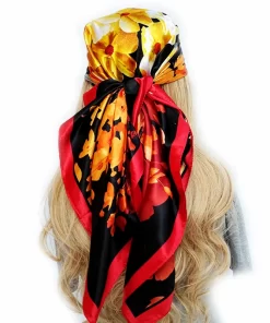 180x90cm Map Prints High quality Long Silk Scarf WJ-986108