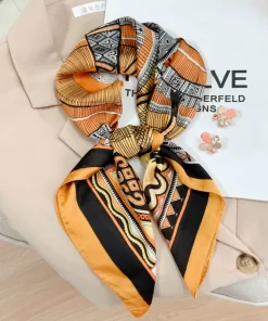 180x90cm Checks High quality Long Silk Scarf WJ-986117