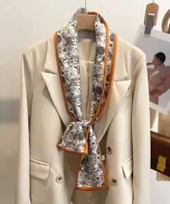 180x90cm Classical Embroidery High quality Long Silk Scarf WJ-986131