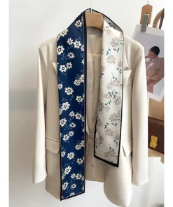 180x90cm Vintage prints High quality Long Silk Scarf WJ-986134