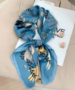 180x90cm Fashion High quality Long Silk Color Clash  Scarf WJ-986141