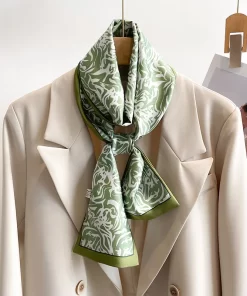 180x90cm Classical Embroidery High quality Long Silk Scarf WJ-986142