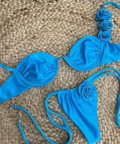 Quick-drying Sexy Waistless One-piece Smocked Swimsuit YY-925501