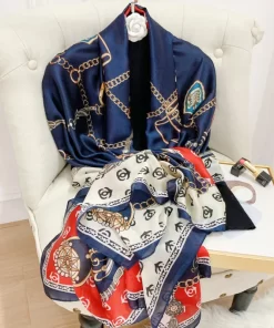 180x90cm Classical Top quality Long Silk Scarf WJ-986154