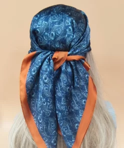70x70cm Alphabets High quality Silk Scarf WJ-986019