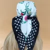 70x70cm Flowers High quality Silk Scarf WJ-986020