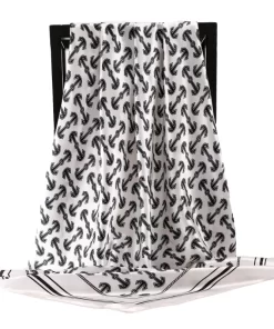120x8cm Vintage Alphabets Handbag Ribbon Scarf Neck Bow WJ-987012