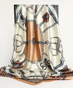 120x8cm Vintage Flowers Handbag Ribbon Scarf Neck Bow WJ-987011