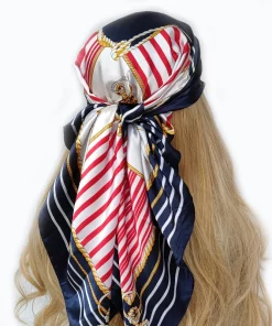 120x8cm Hearts Embroidery Handbag Ribbon Scarf Neck Bow WJ-987015
