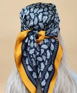 120x8cm Checks Handbag Ribbon Scarf Neck Bow WJ-987025